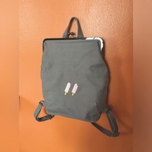 Ice Cream Pop Grey Yizi Store Coin Purse Style Backpack